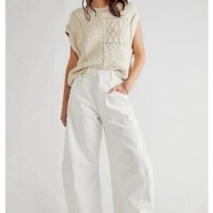 Citizens of Humanity high waisted Horseshoe Barrel jeans WHITE 26